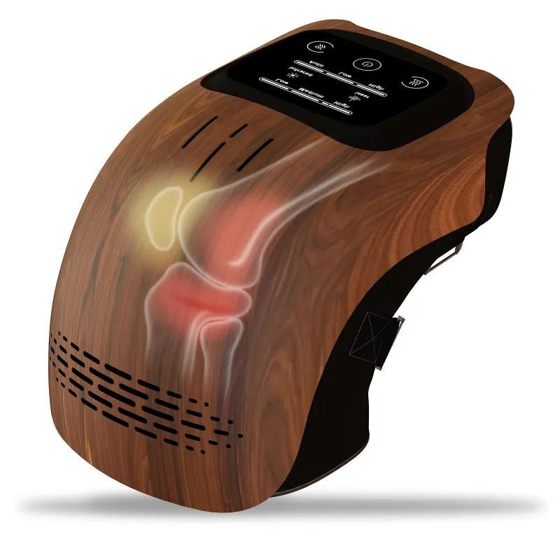 Knee Massager,Cordless Knee Massager and Vibration,Adjustable Temperature Knee Massager with Clear Visible LED Screen Comfort