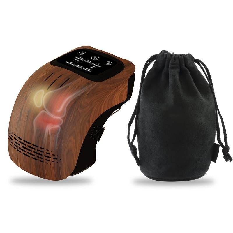 Knee Massager,Cordless Knee Massager and Vibration,Adjustable Temperature Knee Massager with Clear Visible LED Screen Comfort